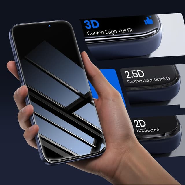 Thumbnail 5 de WSKEN iPhone 17 Pro Max Privacy Screen Protector 25°