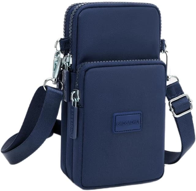 Detalle de DuoLmi Umhängetasche Damen Klein – Crossbody-Handytasche aus Oxfordstoff (20 x 10 x 5 cm)