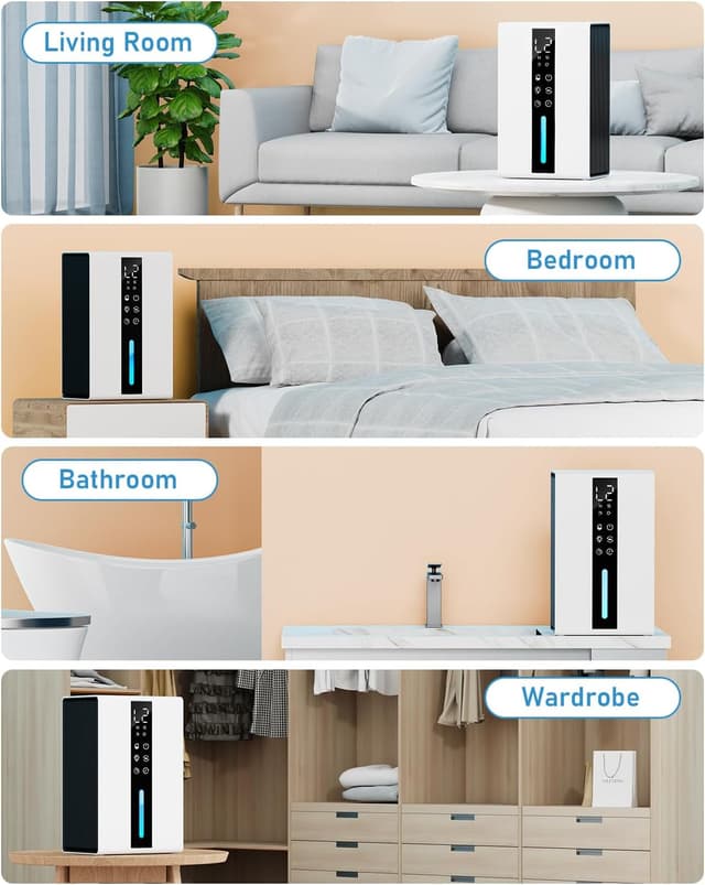 Thumbnail 6 de Deshumidificador 1,8L 48W portátil para dormitorio