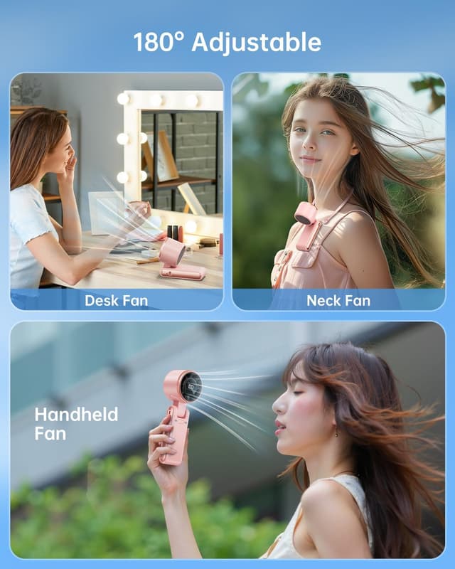 Detalle 2 de Bearwind Portable Handheld Turbo Fan 5 Gear