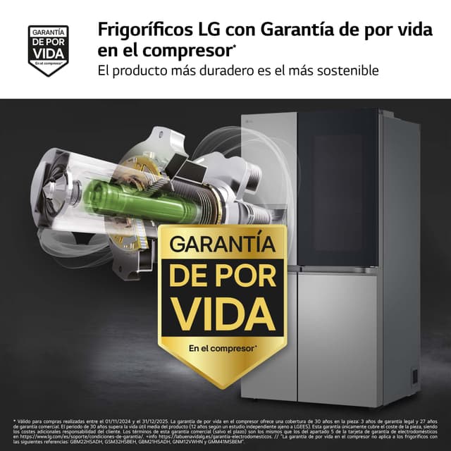 Detalle 2 de LG GSXE80PYBD frigorífico americano side by side reacondicionado grado B con dispensador de agua