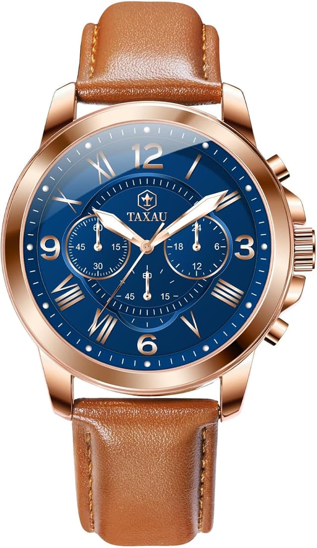 Detalle de Taxau Herren-Armbanduhr mit Lederband