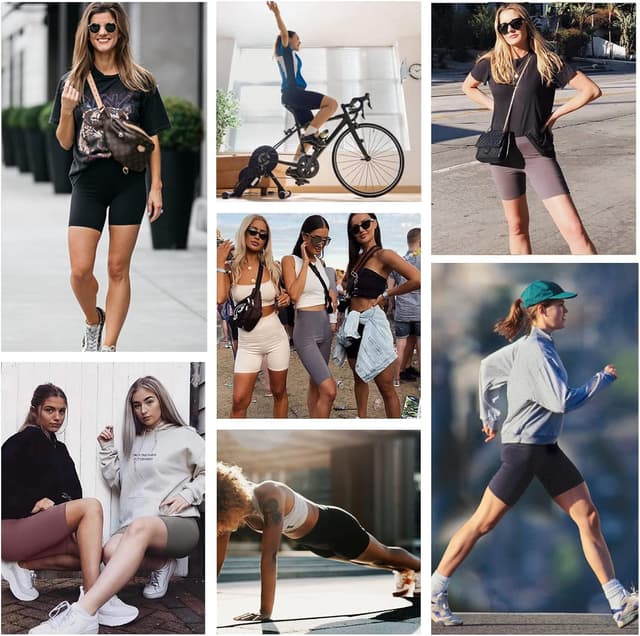 Detalle de SYRINX 3 Pack Biker Shorts 8" High Waist