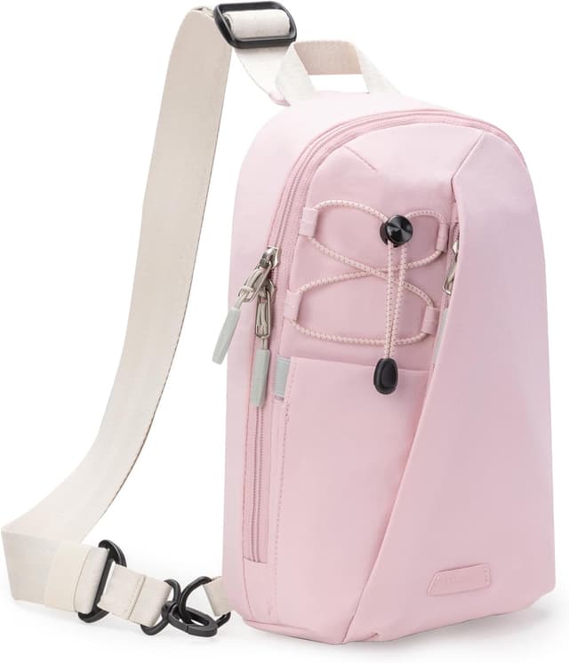 Detalle de Inateck Sling Bag X-Row – leichte Brusttasche/Umhängetasche mit spritzwassergeschütztem Außenmaterial