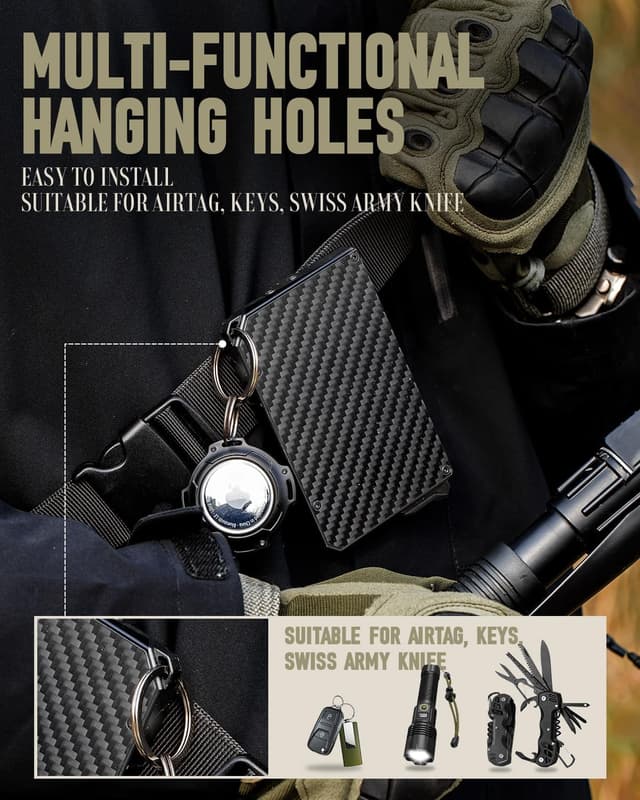 Thumbnail 6 de MYSHION Metal Wallet RFID blocker 6-card 🧾