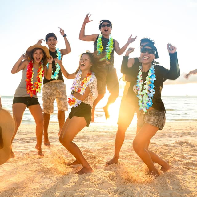 Detalle de Arrowom 24-Pack Hawaiian Leis (Polyester) for Luau, Beach & Pool Party Decorations