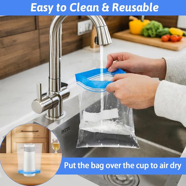 Thumbnail 5 de Adtefon Freezer Bags 70 Pcs Food Storage Set