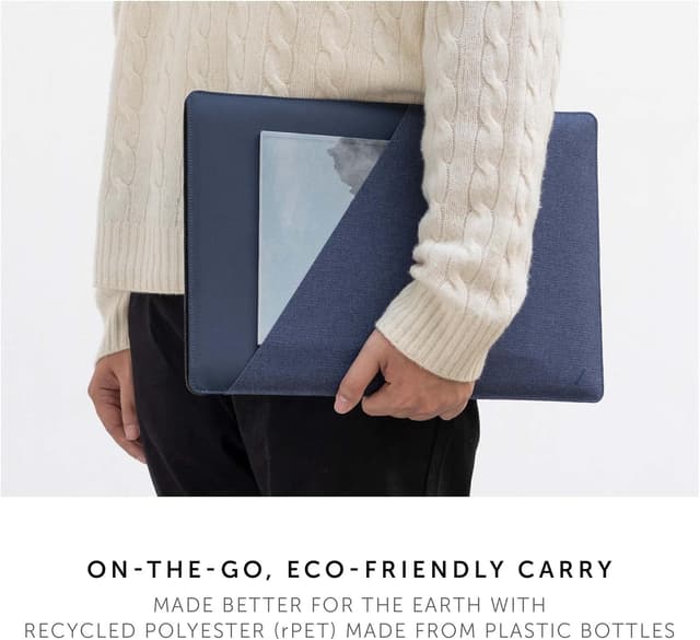 Detalle de Native Union Stow Slim MacBook sleeve with magnetic easy-access closure