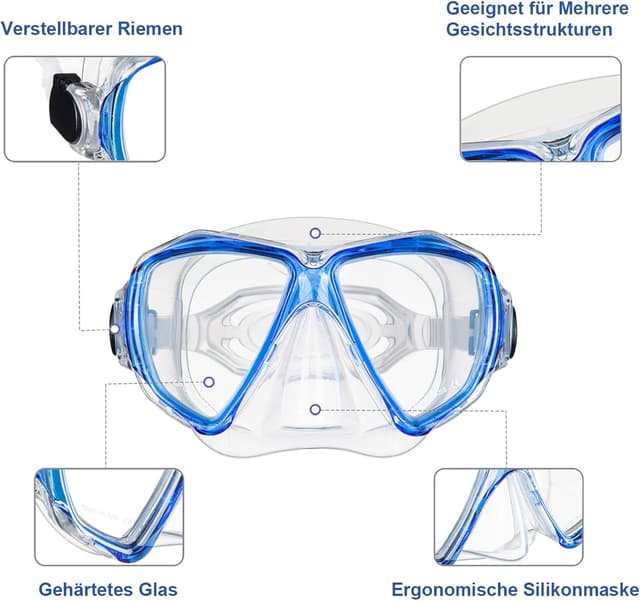 Thumbnail 3 de Dorlle Schnorchelset fĂŒr Erwachsene đ€ż