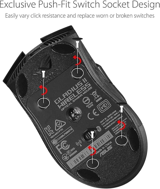 Thumbnail 6 de ASUS ROG Gladius III Wireless AimPoint — ratón gaming 36.000 dpi