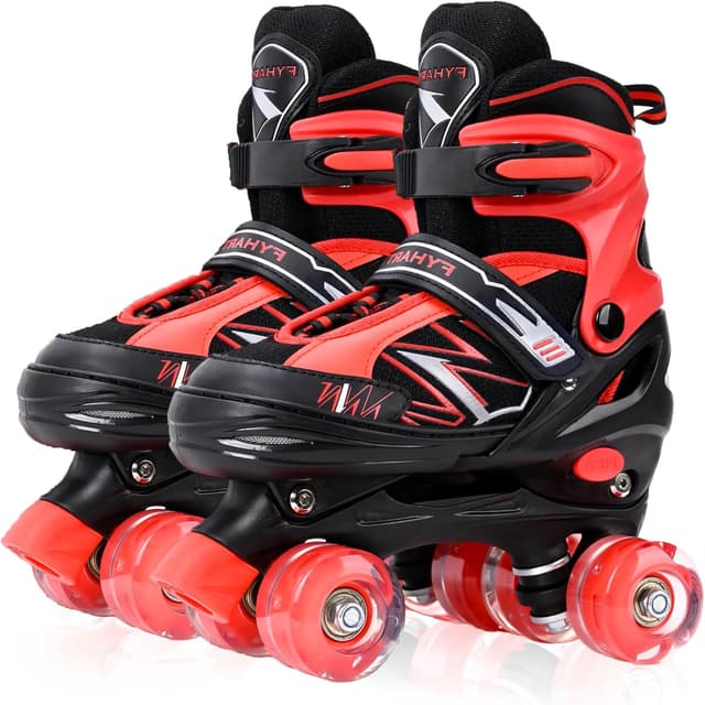 Thumbnail 2 de LOKJIJI Pattini a rotelle regolabili per bambini blu/rosso