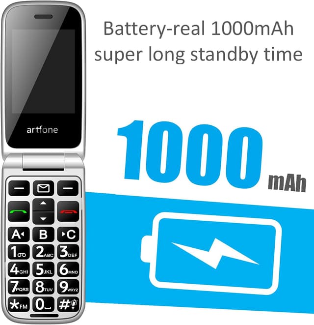 Detalle 2 de artfone Big Button Mobile Phone 1200mAh