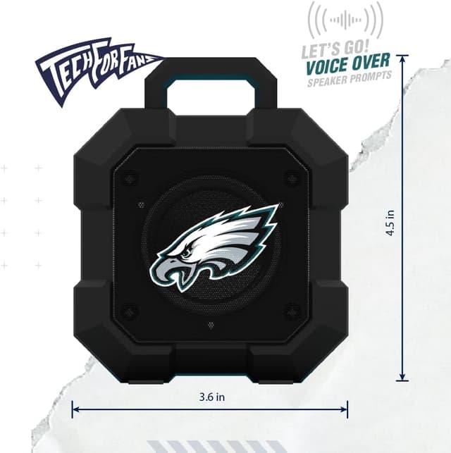 Detalle 2 de SOAR NFL Shockbox LED Wireless Bluetooth Speaker (IPX4, Bluetooth 5.0, over 5 hours play time)