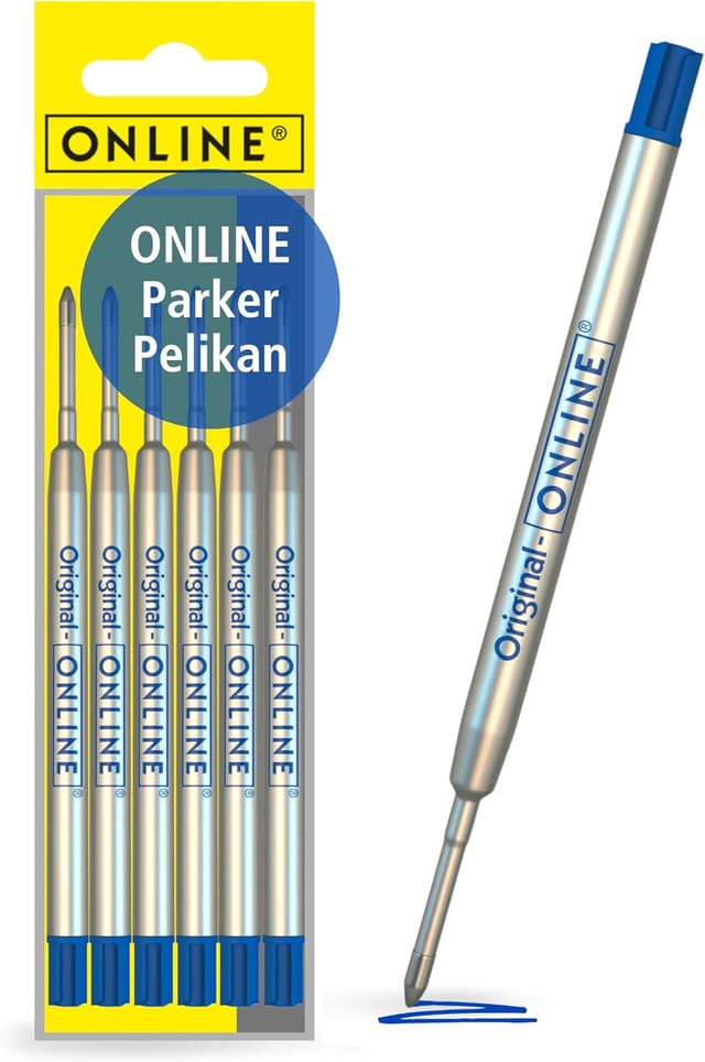 Detalle de ONLINE 6 Kugelschreiberminen blau M đź–Š