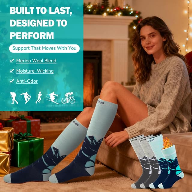 Thumbnail 6 de LEOSTEP LEOSTEP 2 Ski Kompressionssocken 2 Paar