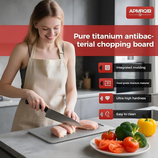 Thumbnail 1 de APMRQIB Titanium Cutting Board Set of 3 16