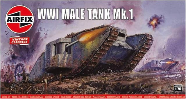 Imagen de Airfix A01315V WWI Male Tank 1:76 scale model 🚂 en OfertitasTOP