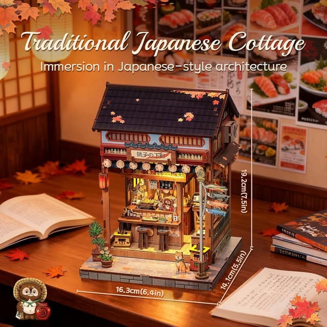 Detalle 2 de Cutefun Book Nook Kit mit LED DIY