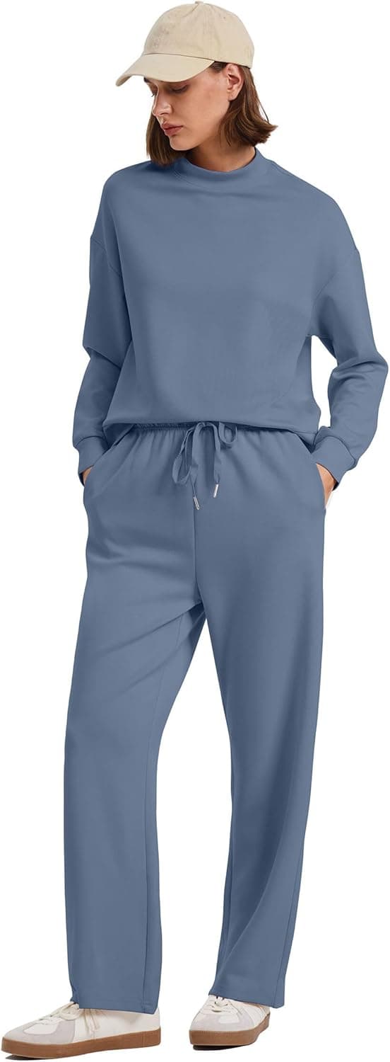 Detalle 2 de WIHOLL Two Piece Set Wide Leg Lounge Outfit