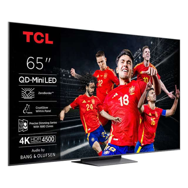 Detalle de TCL 65C8K QD-Mini LED 65" (4K HDR Premium 4500) con Google TV, reacondicionada Grado B