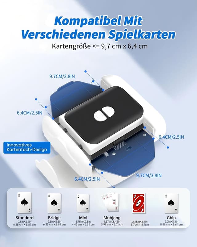 Thumbnail 5 de Kevsuvqin Kartenmischmaschine 2‑Decks 3000 mAh