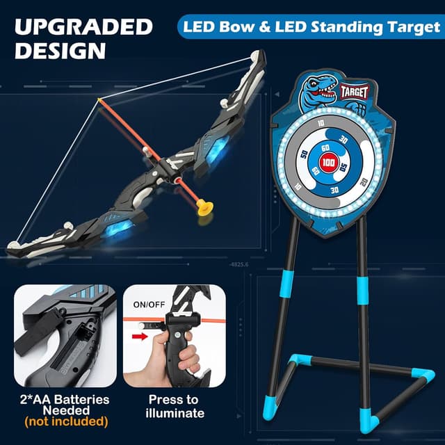 Thumbnail 4 de VROGTIK Kids LED Archery Set Ages 4-12 🏹