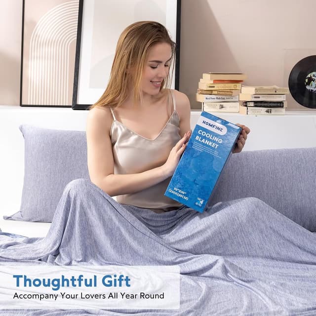 Thumbnail 5 de HOMFINE Cooling Blanket 60 x 80 inches
