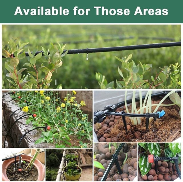 Detalle 2 de Hydrogarden Micro tubo di irrigazione a goccia da 20 metri (I.D 4 mm / O.D 7 mm) per linea d’irrigazione in giardino