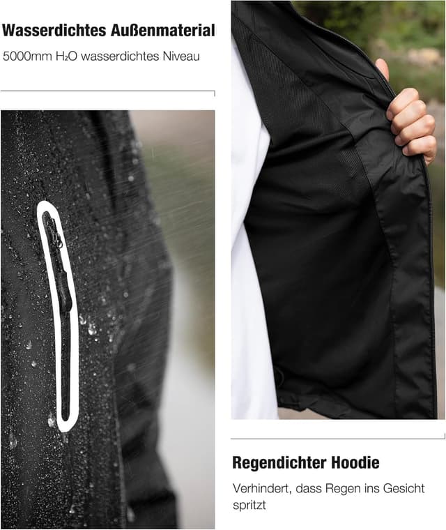 Detalle 1 de Combinaison pluie SPEEDRUN, imperméable 5000 mm