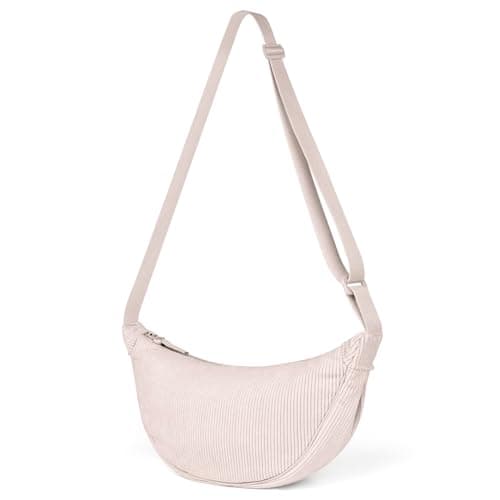 Thumbnail 8 de Aucuu Bolso Bandolera para Mujer media luna impermeable en pana con correa ajustable