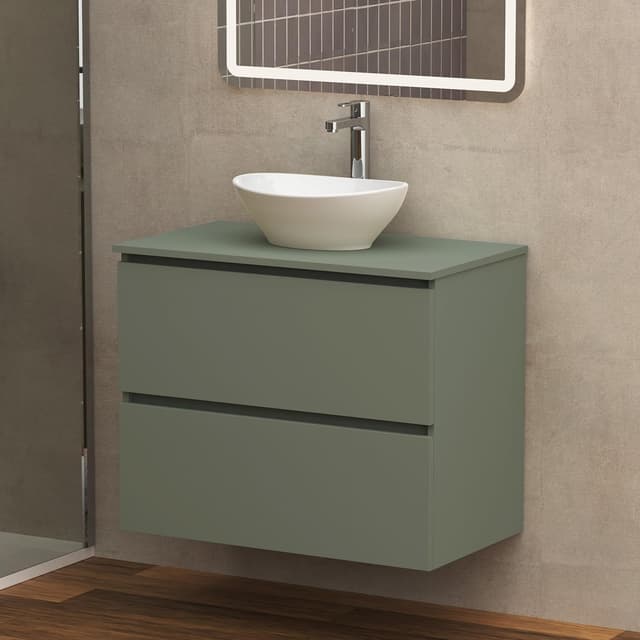 Detalle 1 de Baikal Mueble de Baño Klay 80 cm Verde Musgo