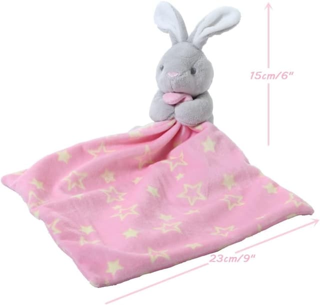 Thumbnail 3 de CREVENT Cozy Plush Baby Security Blanket Loveys Hugging Bunny
