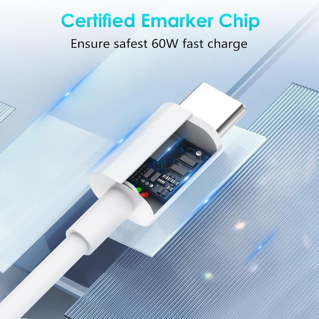 Detalle 2 de iPhone 15 Ladekabel 60W 1 m 🔌