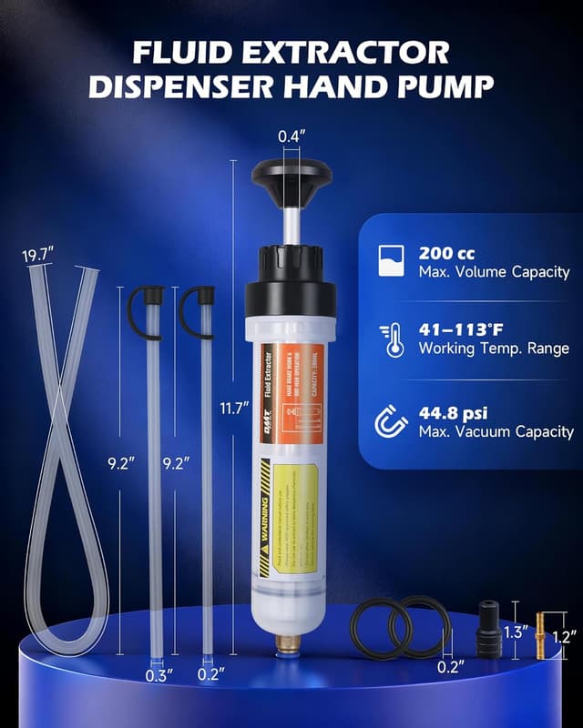 Detalle 2 de Orion Motor Tech 200mL Manual Fluid Extractor and Filler (Syringe-Style Pump)