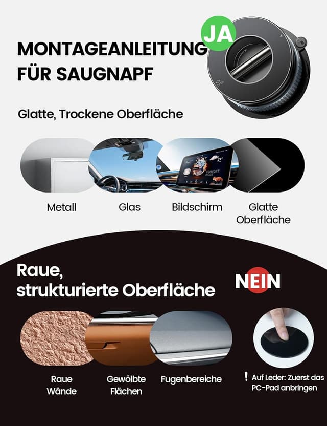 Thumbnail 6 de Lamicall Magnetische KFZ‑Handyhalterung 360° für iPhone