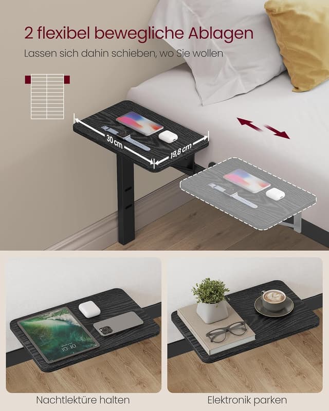 Thumbnail 3 de VASAGLE Bett 160 x 200 cm mit Regalen