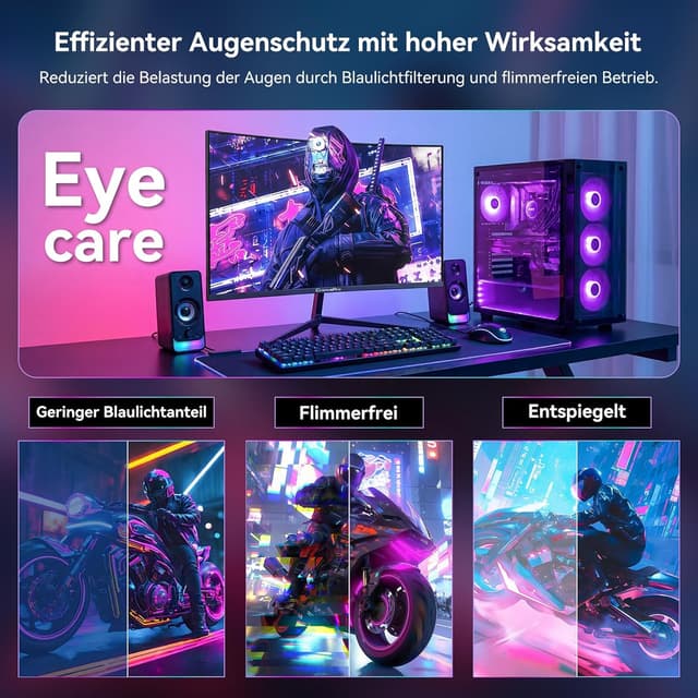 Thumbnail 5 de CronusPro 24 Zoll Curved Gaming-Monitor (200 Hz, FHD, VA, 1 ms MPRT) mit FreeSync und 3000R