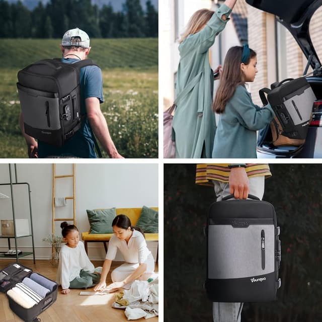 Thumbnail 6 de YOUNGOA Mochila Cabina Avión 20L con Compartimento Pórtatil ✈