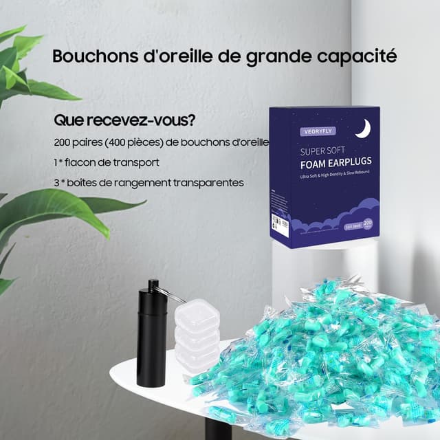 Thumbnail 5 de Tapones 200 pares para dormir 29-38 dB