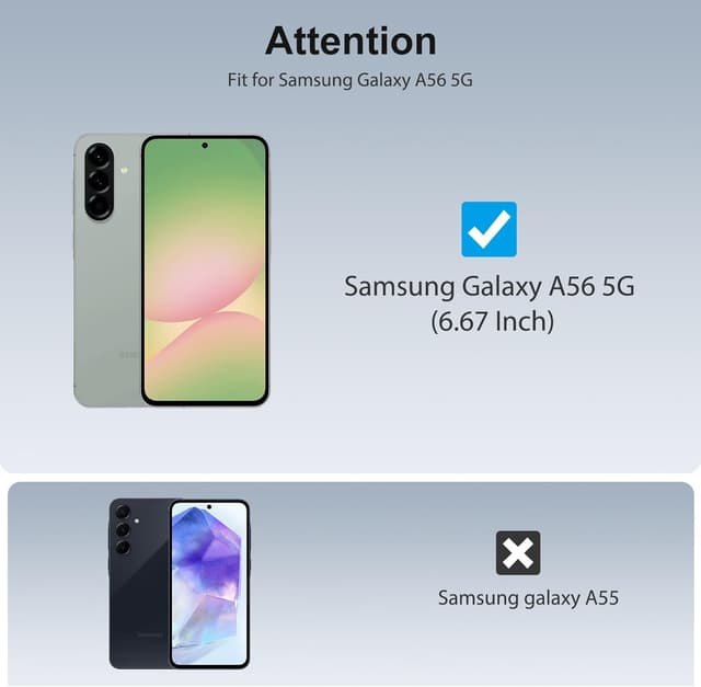 Detalle 2 de SPARIN Galaxy A56 5G Schutzglas 3er