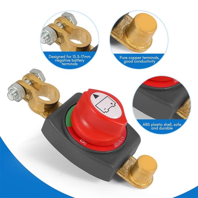 Detalle 2 de Batteriehauptschalter 12V-48V 275A