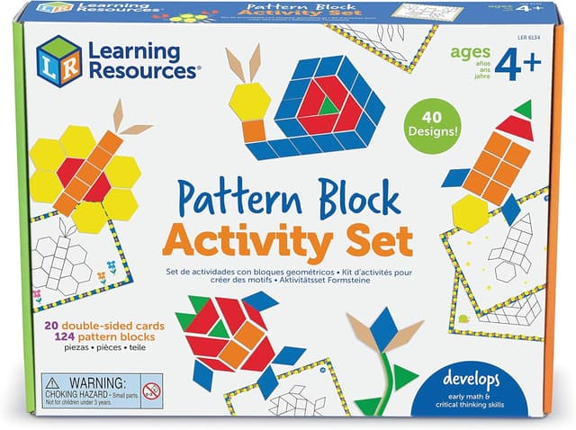Imagen de Learning Resources Set de actividades con bloques geométricos 124 piezas en OfertitasTOP