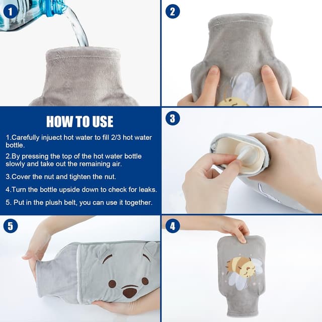 Thumbnail 3 de Wothfav Wärmflasche 1 L mit Hüftgurt