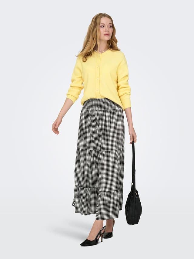 Detalle de JDY Damen Jdylumi Life Longsleeve-Cardigan mit Rundhalsausschnitt und Knopfleiste (1er Pack)