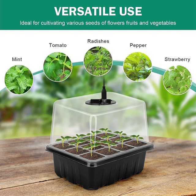 Thumbnail 6 de RIOGOO Paquete 6 bandejas con luz de crecimiento