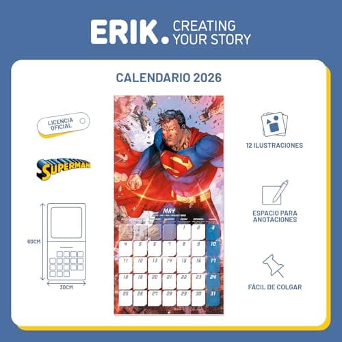 Thumbnail 2 de Grupo Erik Calendario 2026 pared 30x30 cm 📅