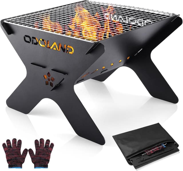 Imagen de Odoland Camping Fire Pit 33cm collapsible en OfertitasTOP