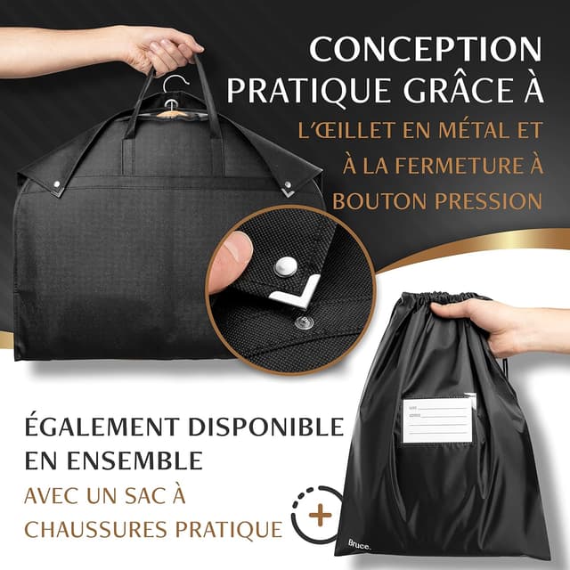 Thumbnail 6 de Bruce.® 3x Housse Vêtements 100x60 cm