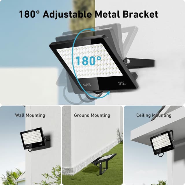 Thumbnail 5 de LAMLAMCK LED Strahler Außen 100W