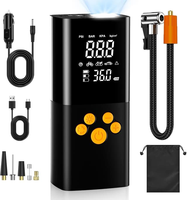 Imagen de Ockwred 160PSI Compressore Aria Portatile 10000mAh en OfertitasTOP